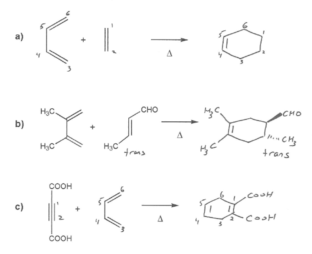 diels alder retrosynthesis problems